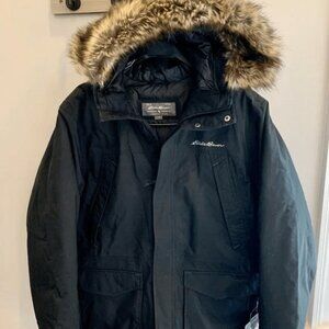 Eddie Bauer Men’s Superior Down Parka with Fur Trim